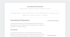 Desktop Screenshot of consulenza-finanziaria.it